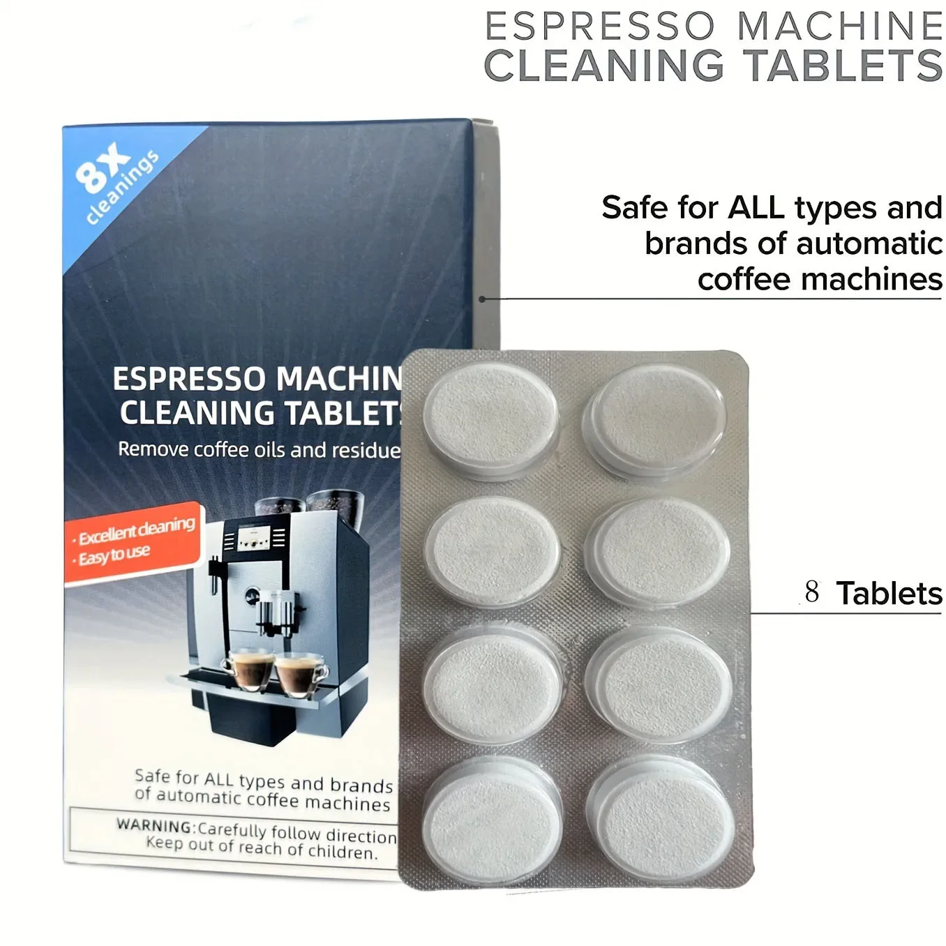 Backflush Tablet Cleaner - 에스프레소 머신 청소용 태블릿, 디스케일링-백플러시 오일