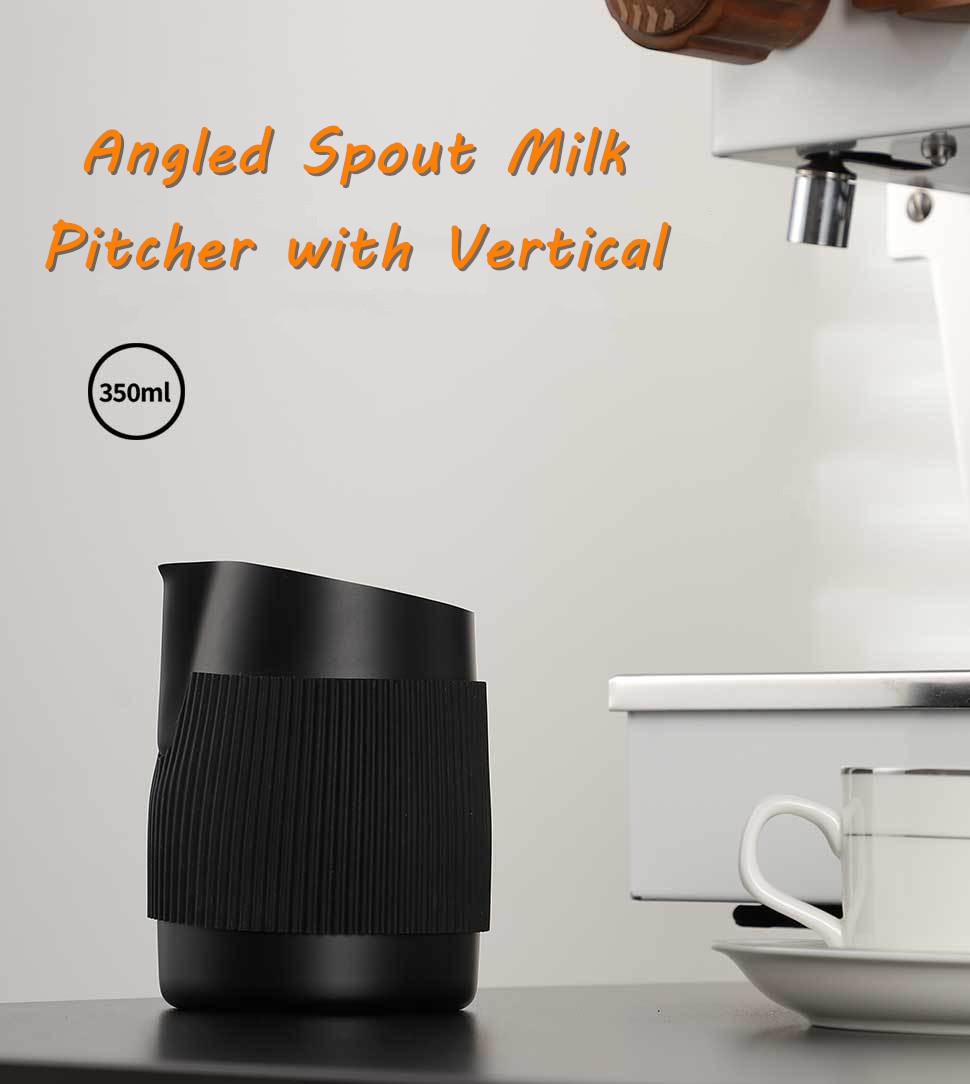 Milk Steaming Pitcher - 마그파이 핸들리스 우유 거품기 350ml 우유