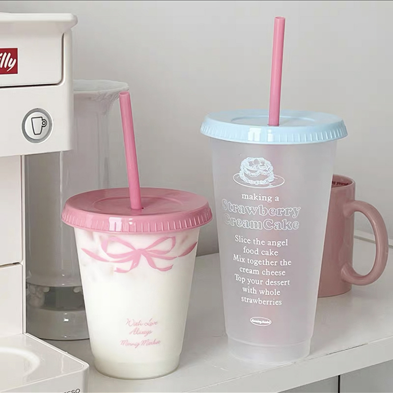 Coffee Equipment Eu - 뚜껑이 달린 귀여운 물컵, 커피 주스,