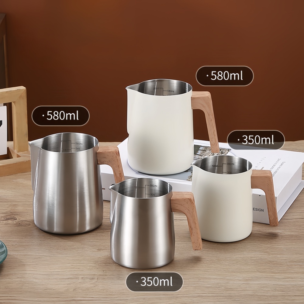 커피 우유 Frothing 투수 주전자 304 스테인레 - Milk Steaming Pitcher 리뷰 및 가격
