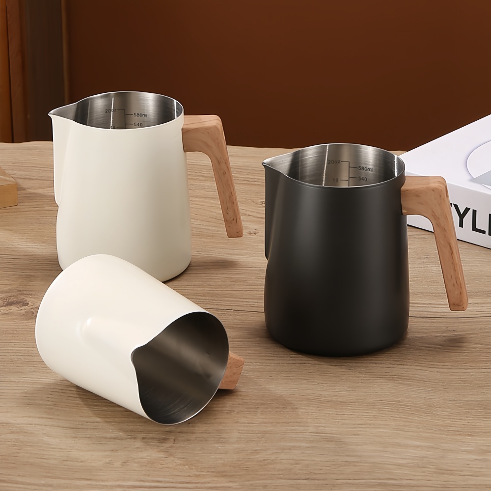 커피 우유 Frothing 투수 주전자 304 스테인레 - Milk Steaming Pitcher 리뷰 및 가격