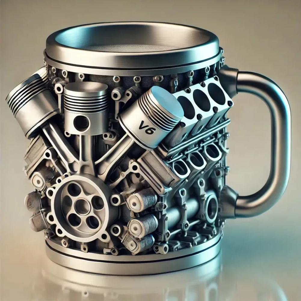 3d 엔진 디자인 머그잔 엔진 스테인레스 스틸 컵 수제 - Coffee Equipment Eu 리뷰 및 가격