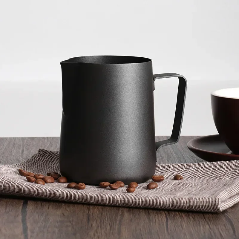 두꺼운 블랙 350/600ml 라떼 아트 컵 스파우트  - Milk Steaming Pitcher 리뷰 및 가격