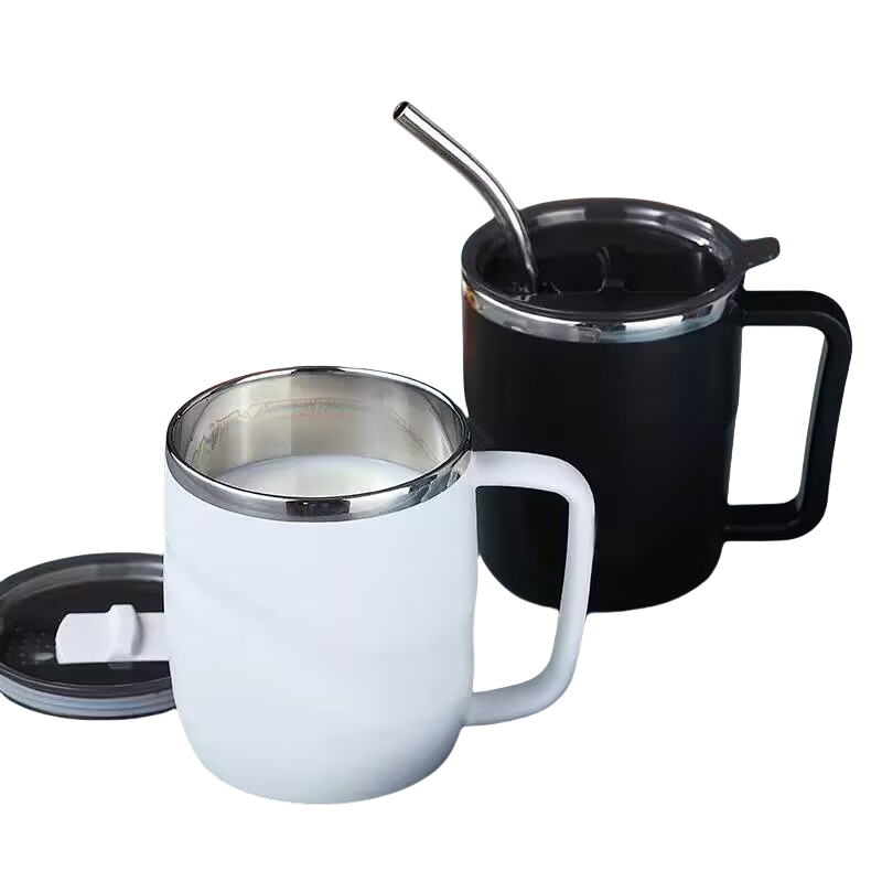 400ml 슬라이딩 뚜껑 진공 단열 커피 머그, 손잡이 - Coffee Equipment Eu 리뷰 및 가격